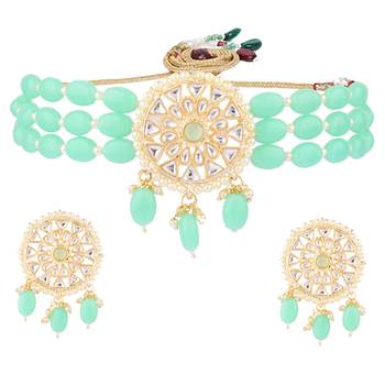 Green collar-necklace 5