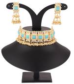 Blue collar-necklace