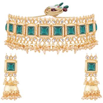 Green collar-necklace 5