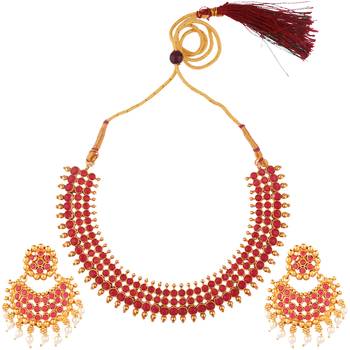Maroon necklaces 4
