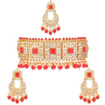 Red collar-necklace 2
