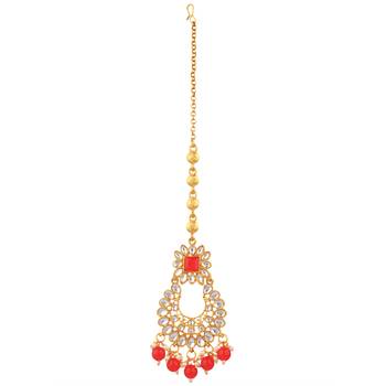 Red collar-necklace 4