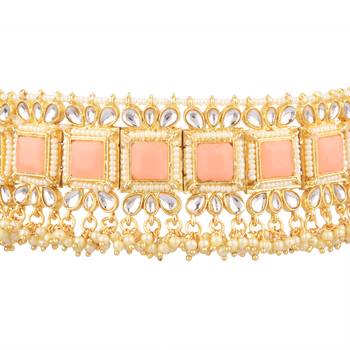 Pink collar-necklace 3