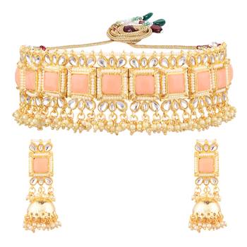 Pink collar-necklace 5