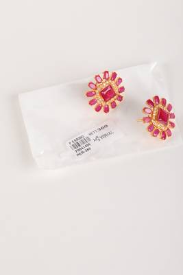 Maroon earrings 5