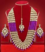 Purple necklace-sets