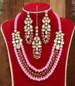 Pink necklace-sets