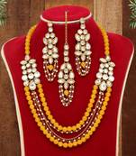 Yellow necklace-sets