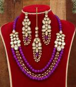 Purple necklace-sets