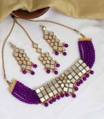 Purple necklace-sets