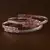Rose Gold Plated Baby Pink Stone Embellished American Diamond Bangles BD584