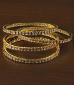Gold Plated American Diamond Bangles BD585