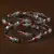 Rhodium Plated Electric Red Stone Embellished American Diamond Bangles BD588