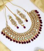 Purple necklace-sets