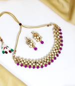 Purple necklace-sets