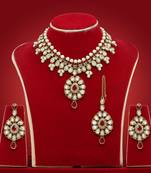 Maroon necklace-sets