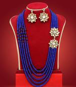 Blue necklace-sets