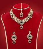 Maroon necklace-sets