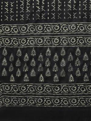 Black printed cotton kurta-suits 5