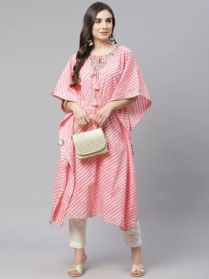 Blue printed cotton ethnic-kurtis 5