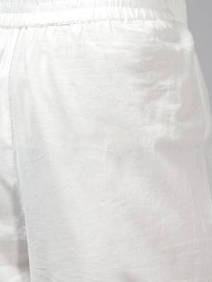 Sea-green printed cotton palazzo-kurta 5