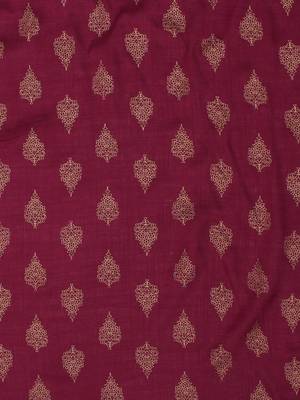 Burgundy plain rayon kurta-suits 5