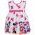 Pink printed polyester kids-frocks
