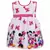 Pink printed polyester kids-frocks