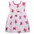 Pink printed polyester kids-frocks