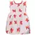 Red printed polyester kids-frocks