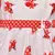 Red printed polyester kids-frocks