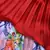 Red printed polyester kids-frocks