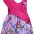 Pink printed polyester kids-frocks