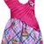 Pink printed polyester kids-frocks