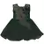 Green printed polyester kids-frocks