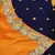 Orange printed silk kids-frocks