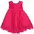 Pink printed polyester kids-frocks