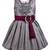 Silver printed polyester kids-frocks