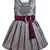 Silver printed polyester kids-frocks