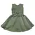 Green printed polyester kids-frocks
