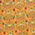 Mustard Yellow Floral Printed Crepe Ruffled Saree With Blouse