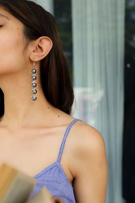 Grey earrings 1
