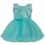Green printed polyester kids-frocks