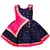 Pink printed silk kids-frocks
