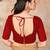 Peach embroidered cotton saree with blouse