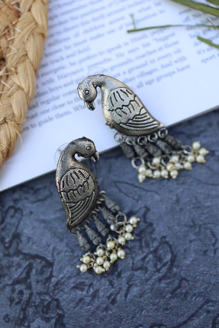 Silver earrings