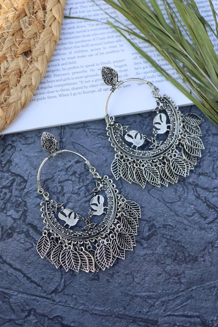 Silver earrings