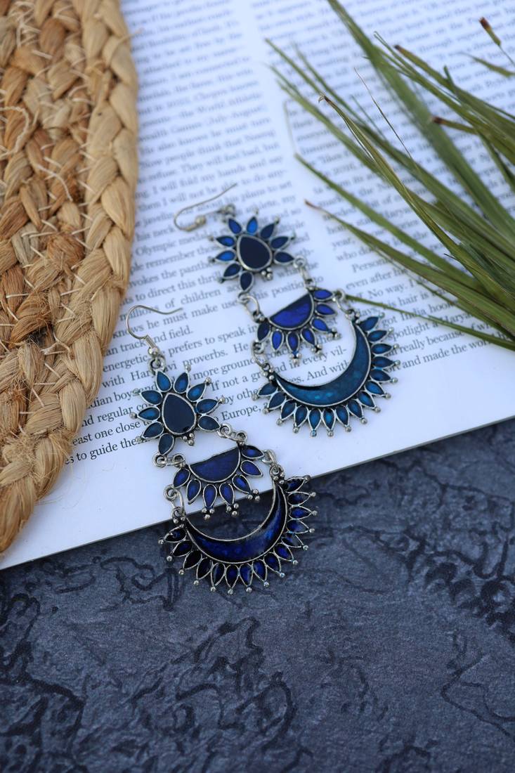 Silver earrings