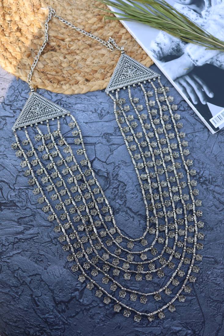 Silver necklaces
