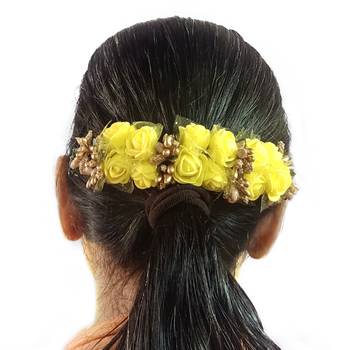Yellow hair-accessories 1